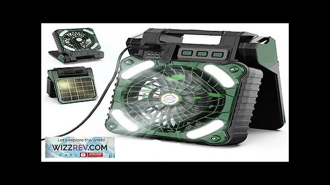 5 in 1 Multifunctional Solar Camping Tent Fan 7800mAh Battery Power Bank Review