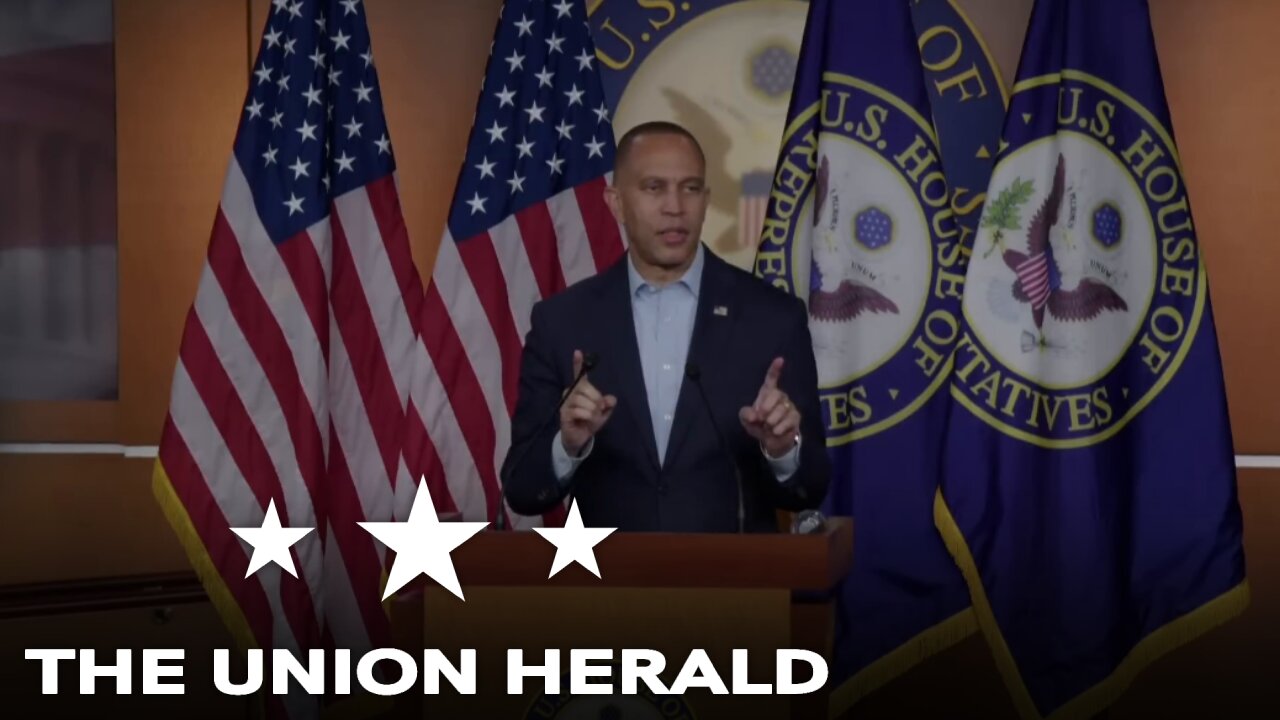 House Democratic Leader Jeffries Holds a Press Conference on the 30th Day of the Government Shutdown