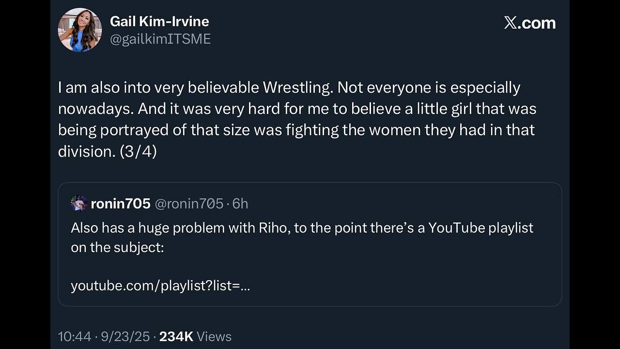 Gail Kim Sparks Controversy Over Riho Comments – But She’s NOT Wrong! #shorts