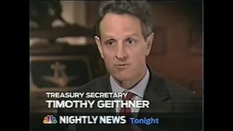 February 10, 2009 - Promo for Interview with Treasury Secretary Timothy Geithner