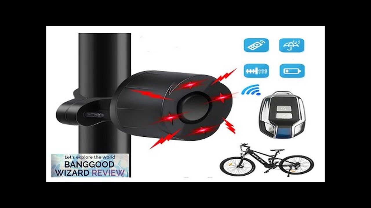 2023 Bike Alarm Light 700mAh Battery 4 Flashing Modes 110dB High Sound Review