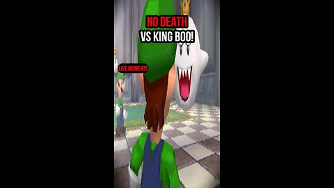 THE TERRIFYING KING BOO ATTACKS LUIGI! - Super Mario 64 DS Boss#3 Live #shorts #mariogames