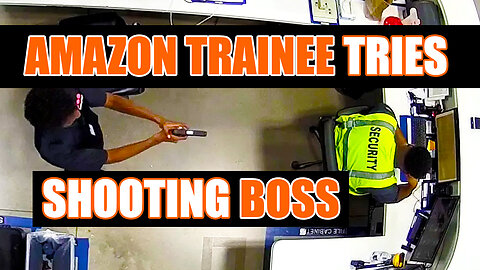 Shocking Bodycam Video Amazon Security Guard Trainee Tries Shooting his Boss