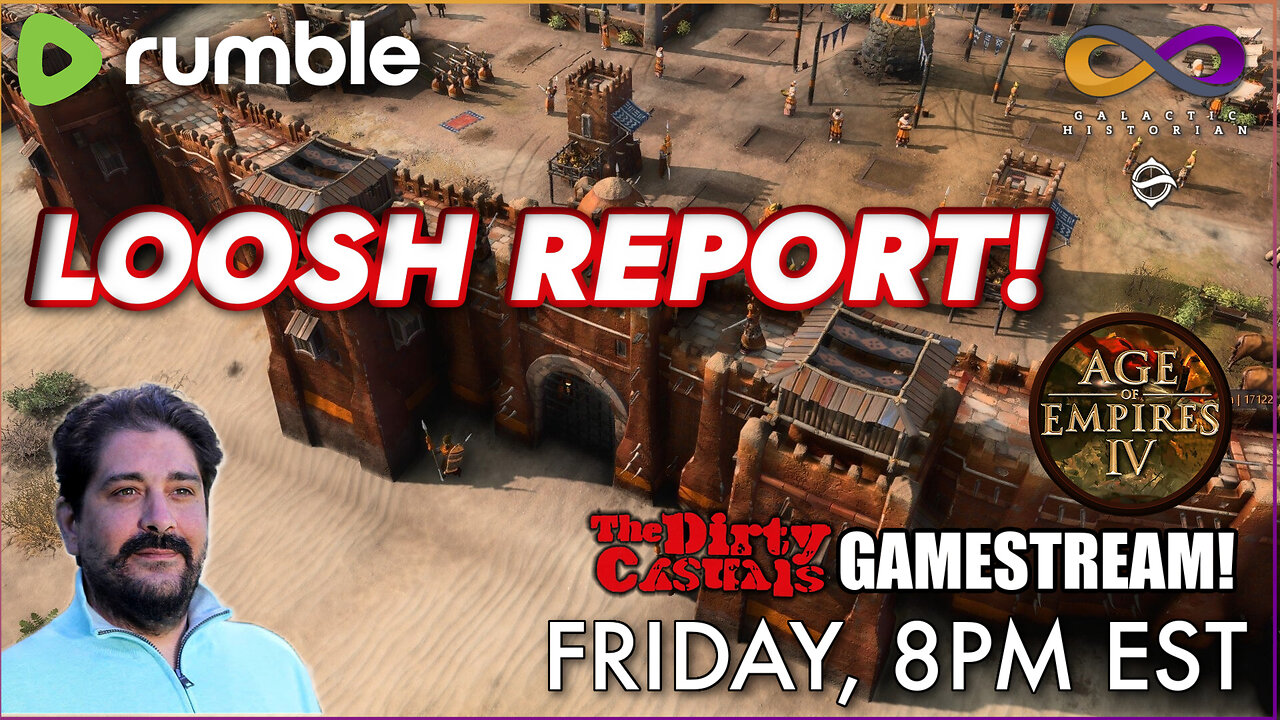 Loosh Report with Andrew Bartzis, followed by Age of Empires 4 with the Dirty Casuals!