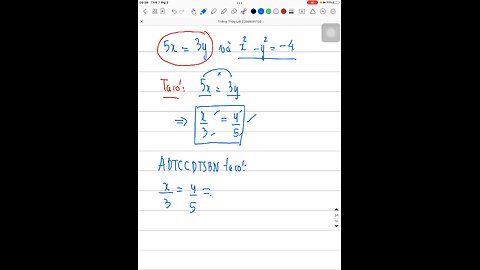 Tìm x y biết 5x = 3y và x mũ 2 - y mũ 2 = -4 Toán lớp 7