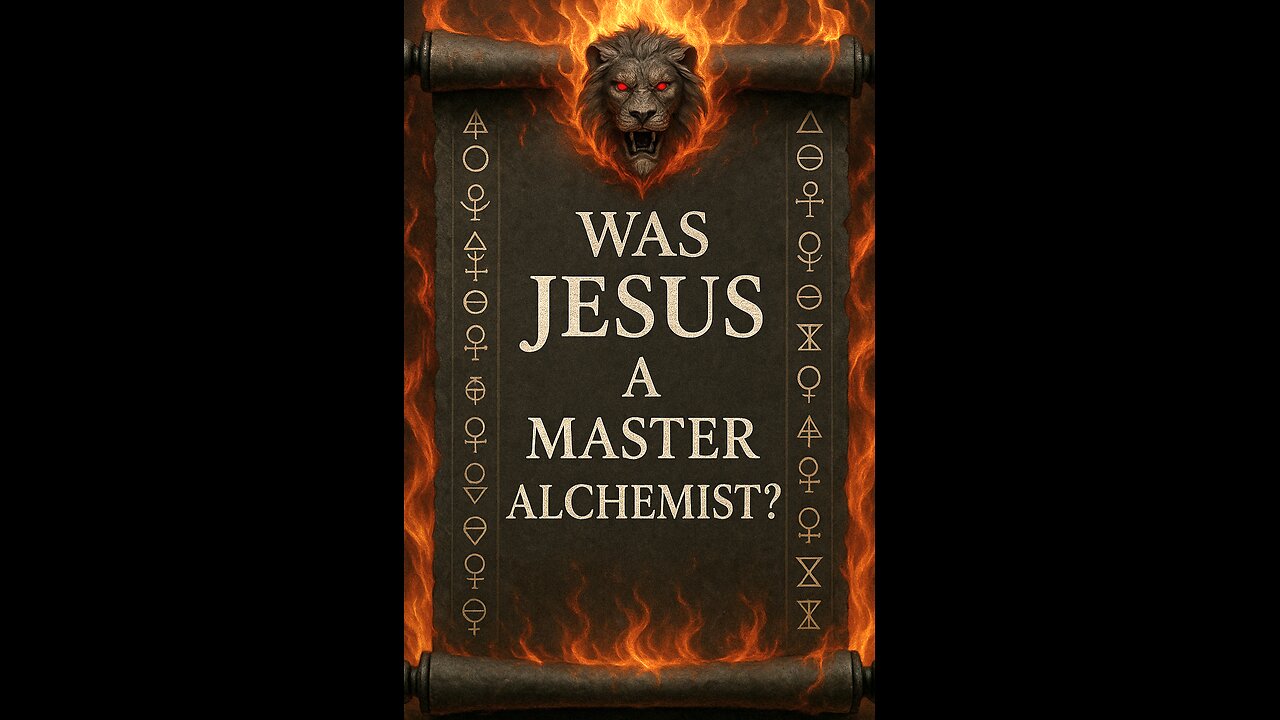 Was JESUS a MASTER ALCHEMIST ?