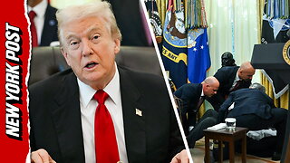 Trump shares update after pharma exec collapses during White House live presser