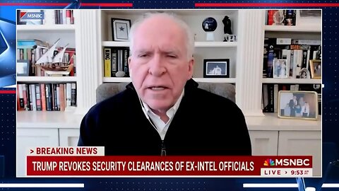 Deep state troll sad Trump cancels security clearance