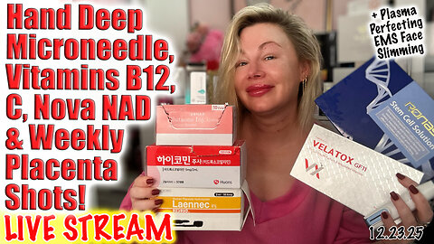 Live Hand Deep Microneedle, Vitamins B12, C, Glutaone, Nova NAD! Acecosm code Jessica10
