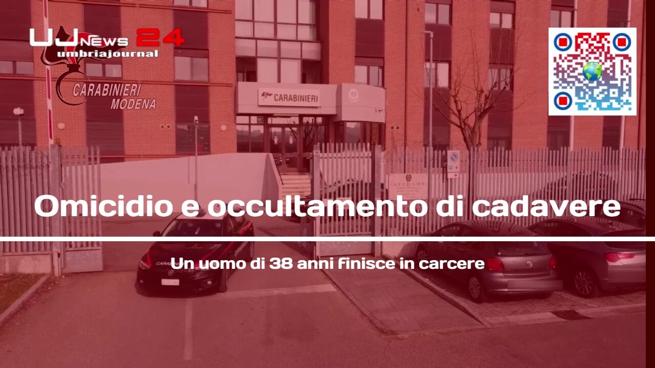 Omicidio e occultamento di cadavere Un uomo di 38 anni finisce in carcere