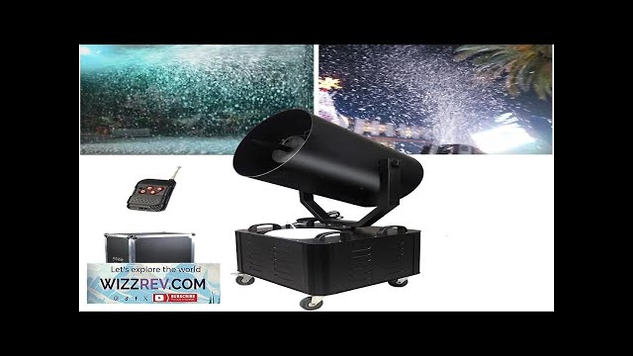 Flight Case 3000W Shaking Head Snow Machine Stage Light Effect Snow Making Review