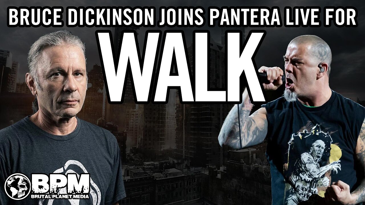 Iron Maiden's Bruce Dickinson Joined Pantera LIVE for "Walk"