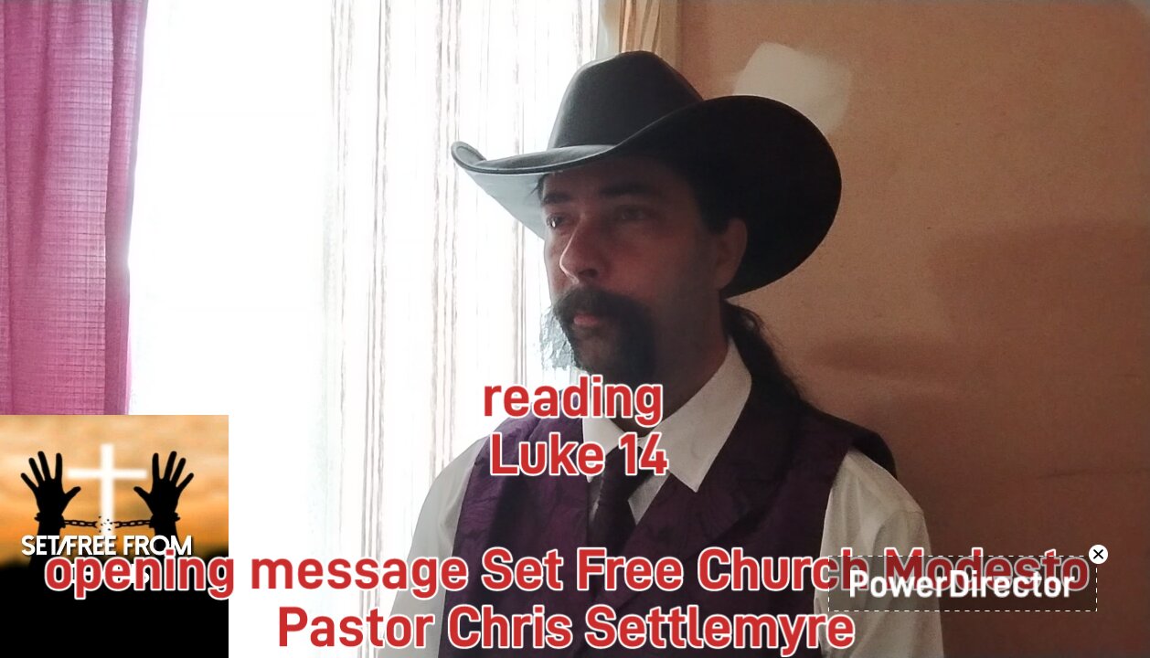 Luke 14 opening message Set Free Church Modesto Pastor Chris Settlemyre #theoutlawpreacher