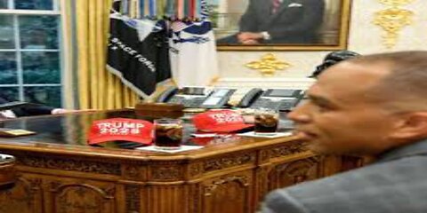 Trump Leaks Humiliating Pic of Dems During Failed Oval Office Negotiations as America Shuts Down