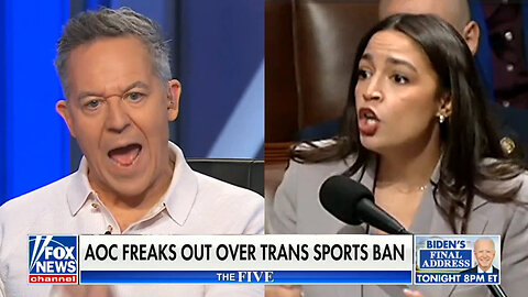 'SHE'S DISGUSTING!' Fox's Greg Gutfeld Destroys AOC Over Trans Genitals Rant