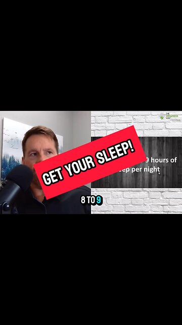 Get more sleep!