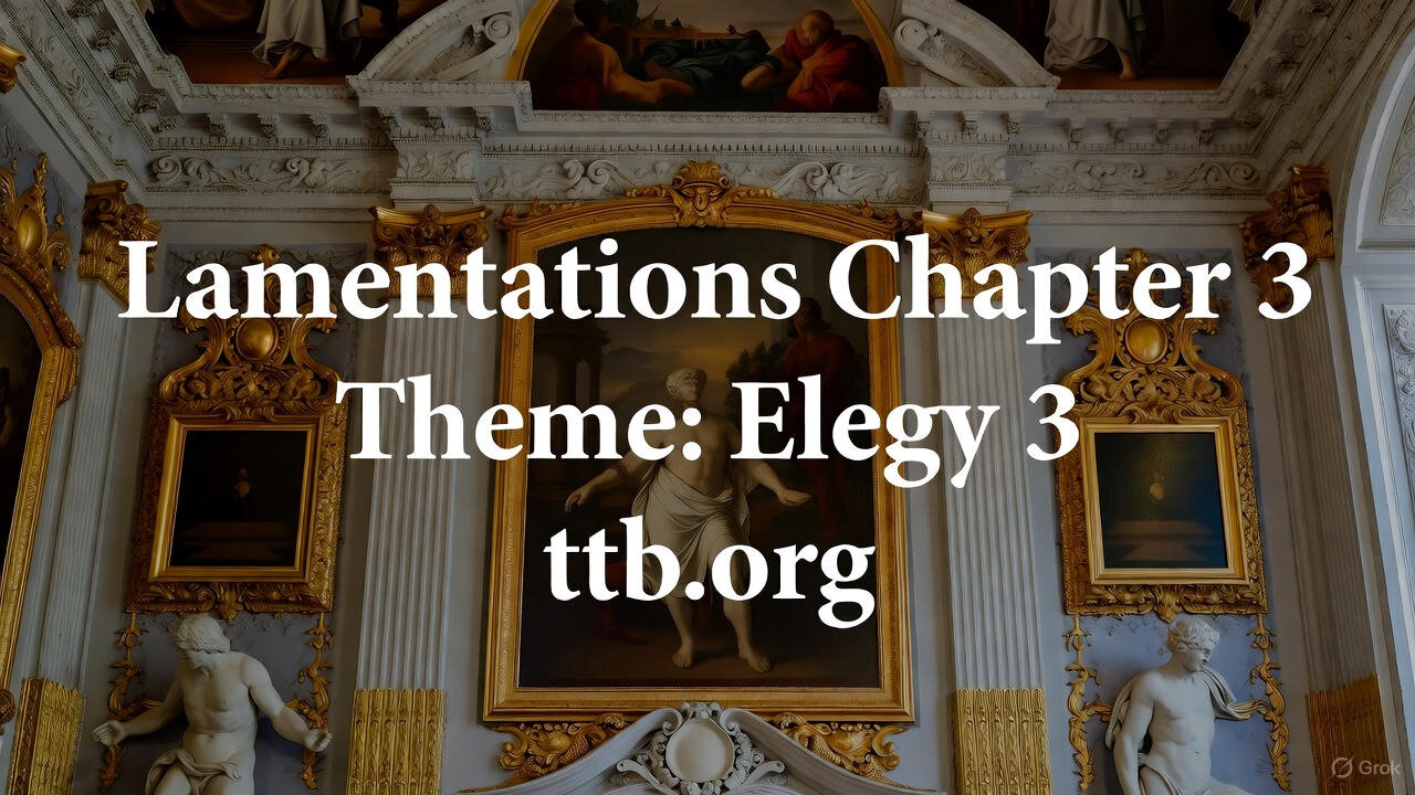 Lamentations Chapter 3 (Bible Study)