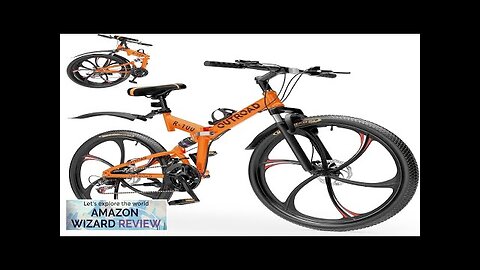 Outroad 26 Inch Folding Mountain Bike 21 Speed Full Suspension High-Carbon Steel Review