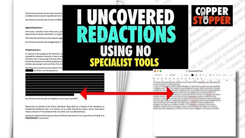 How I Found What The Police Tried To Hide