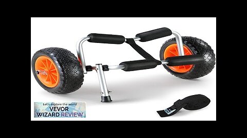 VEVOR Heavy Duty Kayak Cart 250lbs Load Capacity Foldable Canoe Trolley Cart Review