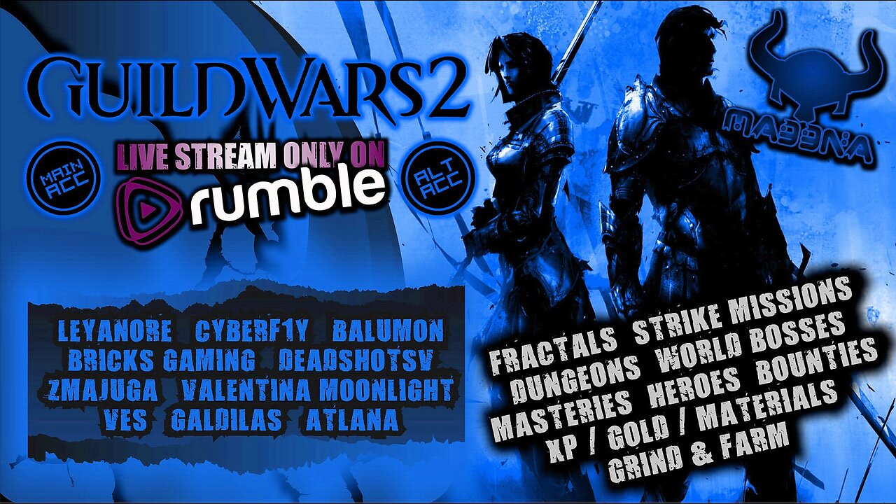 GUILD WARS 2 ALT/MAIN ACC MASH UP ft RUMBLERS @Leyanore, @Balumon, @War4head & @Cyberf1y