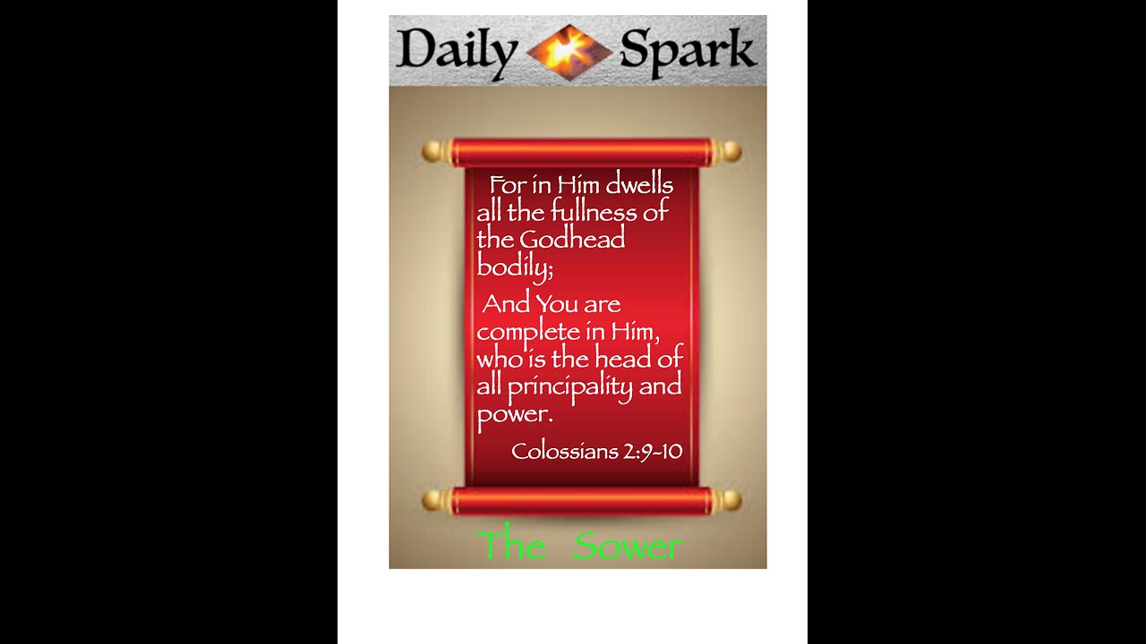 You Are Complete In Christ 1*