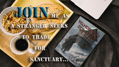 A wanderer seeks shelter as the blizzard bears down...