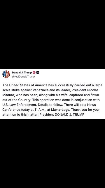 BREAKING 🚨 Full-scale military operations appear to be underway in Venezuela,