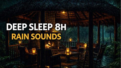8H Deep Sleep Rain 🌧 Relaxing Nature Sounds for Insomnia Relief, Stress Reduction & Body Healing