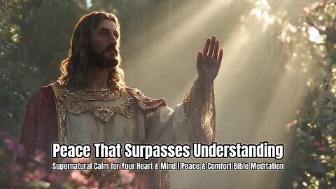 Peace That Surpasses Understanding | Peace & Comfort Bible Meditation | Scripture for Rest #jesus