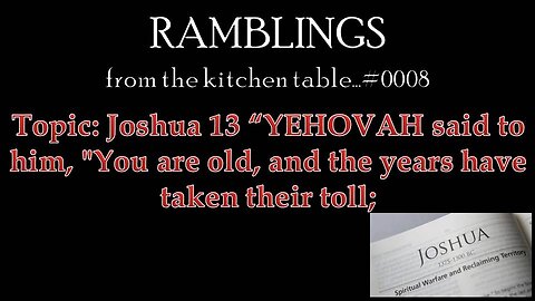 BGMCTV Ramblings from the kitchen table 0008 the years have taken there toll