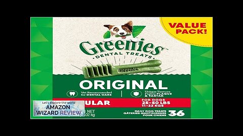 Greenies Original Regular Natural Dog Dental Care Chews Oral Health Dog Treats, Review