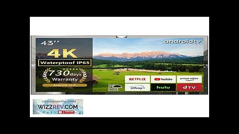 Soulaca 43 inches Smart Android11.0 Mirror 4K LED TV Big Screen Bathroom Review