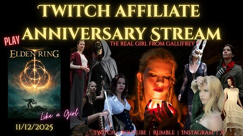 Fred Plays Elden Ring | Twitch Affiliate Anniversary, Stream Replay 11/12/25