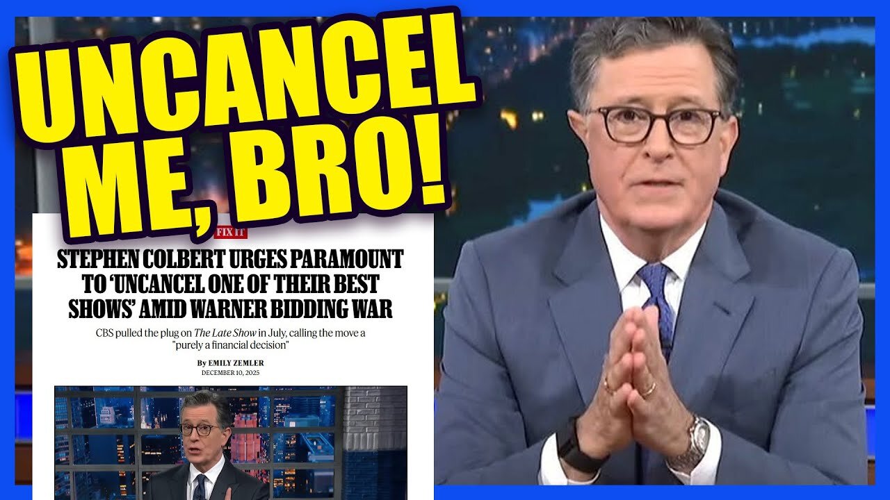 Stephen Colbert BEGS Paramount for His Job Back?! | Clownfish TV