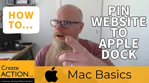HOW TO: Pin a website to your Dock (Apple Mac Basics)