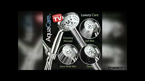 AquaCare High Pressure 8-mode Handheld Shower Head Anti-clog Nozzles Built-in Power Review