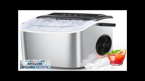 COWSAR Ice Maker Countertop Stainless Steel Portable Ice Maker Machine with Self-Cleaning Review