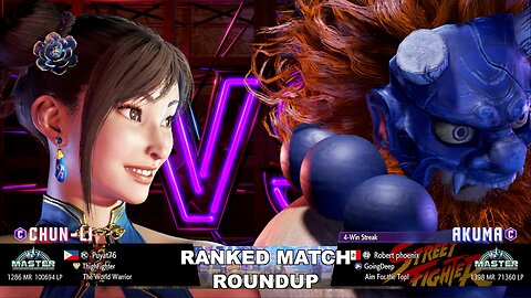 Kuya Kalbo SF6 Ranked Roundup. Chun Li Master Rank [Hori Fight Stick]