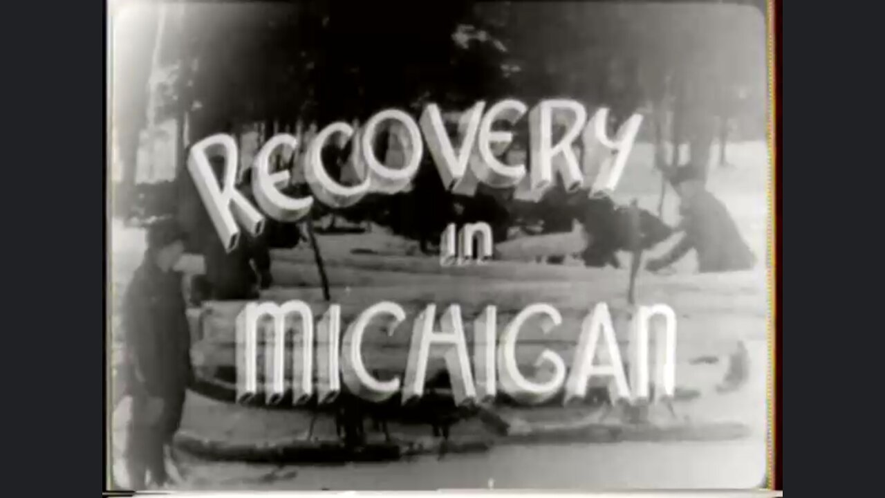 Recovery In Michigan (1937 Original Black & White Film)