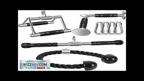 Tricep Press Down Cable Machine Attachment Made of Heavy Duty Solid Steel Review