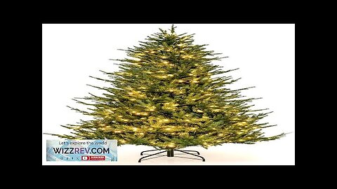 Goplus 7ft Pre-Lit Artificial Christmas Tree Hinged Xmas Tree with 380 Warm-White Review