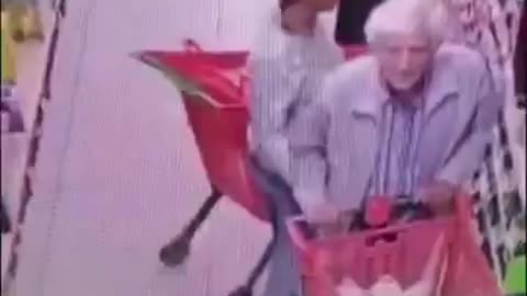 Blacks rob elderly White Grandma
			