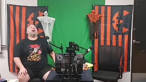 Getting ready to record the newest Scarecrow Hour Unkle Sam Presents