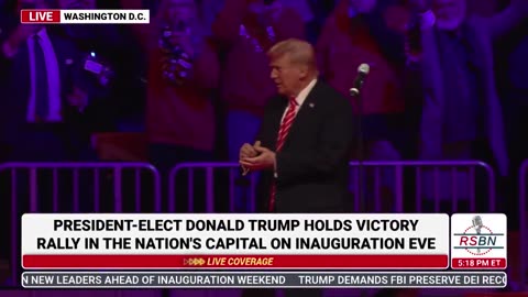 Trump Receives Incredible Ovation When Taking The Stage For Inauguration Eve Rally