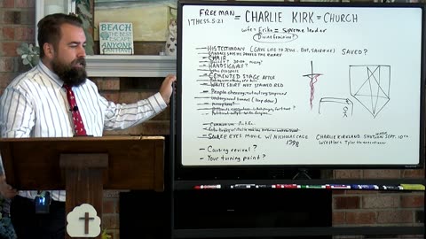 Discussing Charlie Kirk in Church Service 9 28 2025