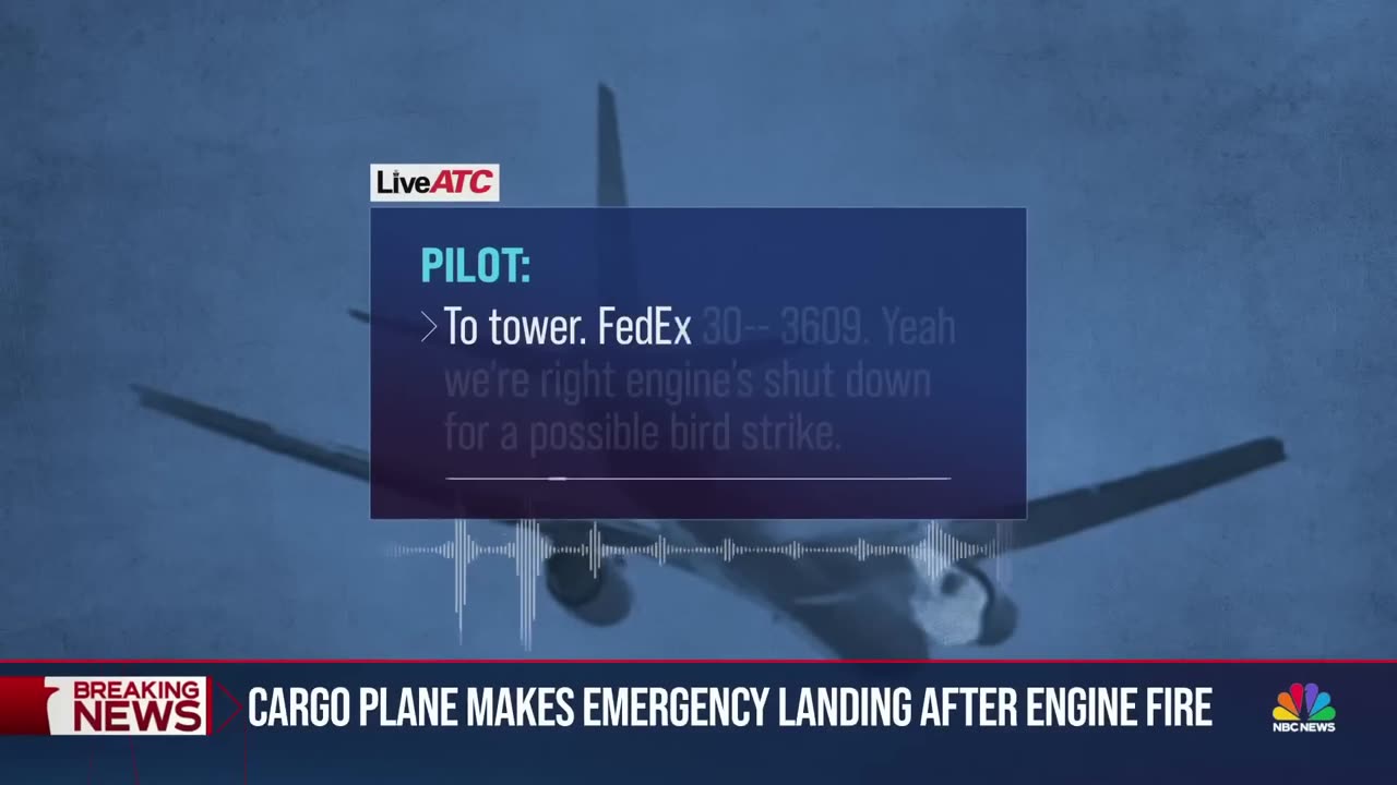 A FedEx Cargo flight makes emergency landing after a bird strike