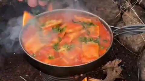 👍🏻 DIY rocket stove for the last stand...
