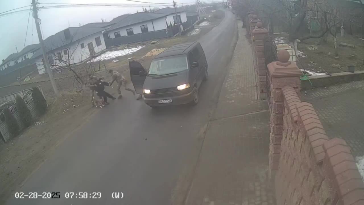 Yesterday, Zelensky's military recruiters snatched another young man off the street