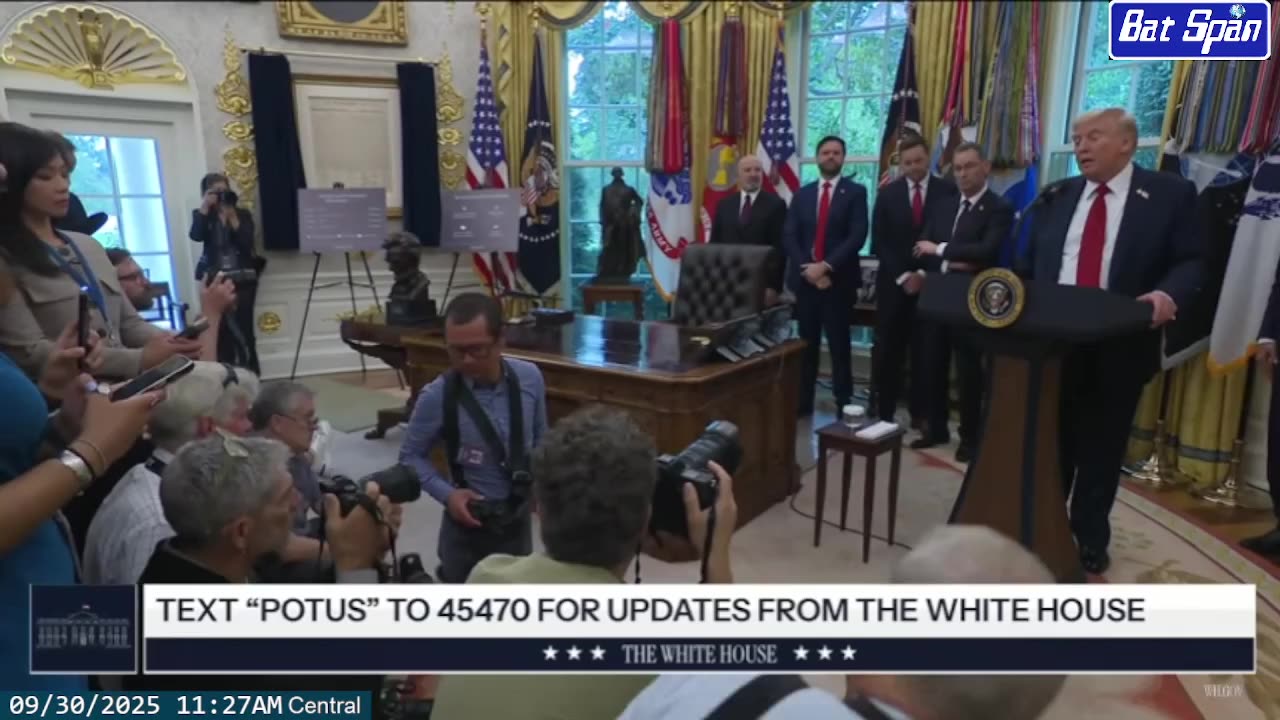 President Trump Delivers an Announcement ~ September 30 2025